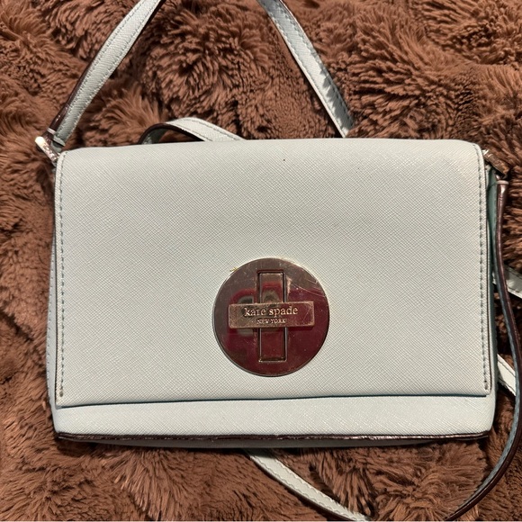 kate spade Handbags - Kate Spade Light Blue Crossbody Bag